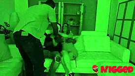 Lorena Lopes Blind Challenge Two Black Guys Dark Room