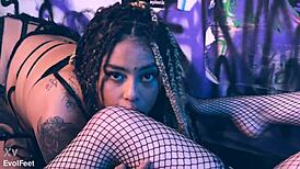 perfect feet beg for wet tongues and hungry kisses between them