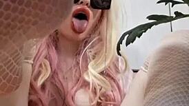 Fetish Feet Mistress Elza Koms Teases in Wet Lingerie and Panty Domination