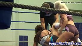 Wrestling Babes Jiggle Massive Asses In Fierce Lesbian Clash