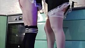 MILF MAID GETS FUCKED HARD IN COSTUME BY DATING GUY GAPE ASS