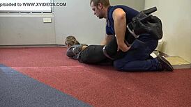 teen violet haze bound tight as real estate agent