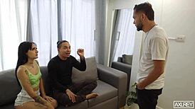 wife trades body for rent while husband watches