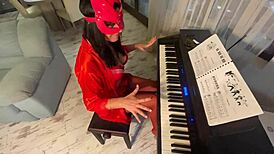 Piano teacher's huge dick adventures with teasing curvy MILF Callas!