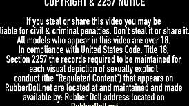 Creepy Tune Rubberdoll Latex Babe Dildo Ride