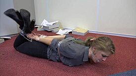 teen violet haze bound tight as real estate agent