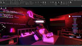 innocent white roblox teen tempts massive black cock monster