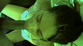 POV China chokes gags spits on hungali's massive black cock