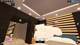 yo this curvy slut gets pounded hard by futa monster cock in wild roblox lesbian action