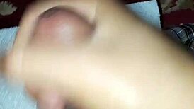 moaning hard while jerking off to that monster cock cum explosion