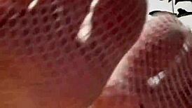 Fetish Feet Mistress Elza Koms Teases in Wet Lingerie and Panty Domination