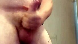 british amateur comes home drunk, strokes massive cock desperately