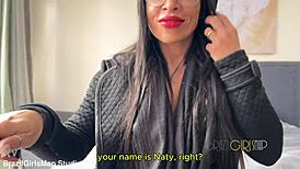 i can't get enough of natzynha's curvy brazilian body that wet pussy big clit natural tits make me drip imagining her rough black pounding