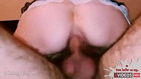 cuck hubby films lover wrecking my tight anal hole so good
