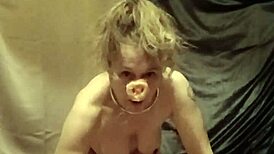 hey slave, bent over eating slop from the pig trough in this wild homemade session 😈🐷