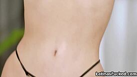 oiled latina redhead teen ass hammered doggystyle by monster cock