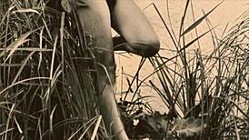 vintage hairy nudes spread wide in nature teasin tits?!