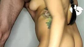 Cute Ex-Girlfriend Deepthroats Monster Cock for Homemade Cumshot Mouthful