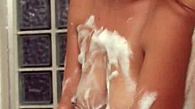 Satomi Suzuki gives wet bathroom massage blowjob then bends for doggystyle uncensored 💦🚿🍆