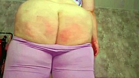 i spanked my bare ass like 100 times ouch!!