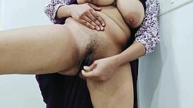 Indian College Coed's Heart-Racing Fingering with Giant Eggplant Bursts into Creamy Orgasm Ecstasy