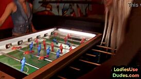 yo check these femdom babes pegging guy asshole deep with bottle heels insertion extreme