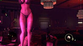 saints row the third strip club big tits big ass strippers rip clothes lap dance cowgirl whores