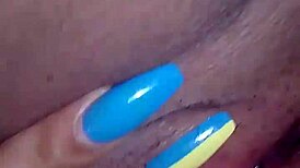 colombian girlfriend fingers her wet pussy till she squirts hard
