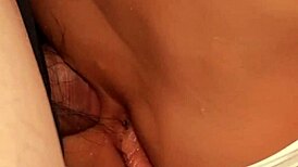 Watch as they lube the fuck doll's big shaved pussy and ass for double penetration toy fucking close-up