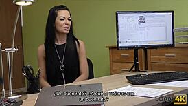 i'm shaking from these rich guy loan mixups turning into wild office fingering frenzy