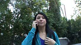 Two Brunette Lesbians Masturbate Tits And Pussy In HD Fun