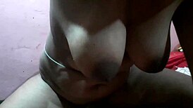 home alone, i couldn't resist my stepmom's hot best friend with huge natural tits