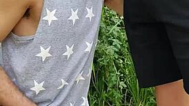 Endowed Farmer's Outdoor Feeding Frenzy Gets Filmed by Buddy