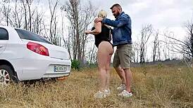 sweetlights couple strips naked for wild outdoor pussy pounding sex