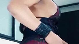 Vintage shemale blue film captures raw retro seduction