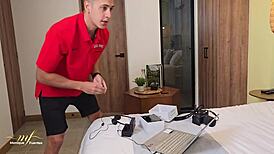 Stepson Catches Monique Fuentes Masturbating with His Microphones Then Pounds Her Big Tits Ass