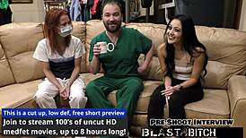 BLAIRE CELESTE GLOVED NURSE SUCKS PATIENT COCK PUSSY DOGGYSTYLE CUM BLAST POV