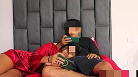 i made stepsis slut deepthroat my huge cock throat balls