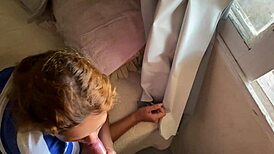 letting weed drag me into petite blowjob bliss