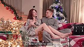 Juicy Tight Pussy Craves His Monster Cock Deepthroat Creampie Christmas Wish