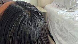 Amateur Couple Devours Huge Meat Dildo in Rough POV Deepthroat Ball Licking. Nysdel Action