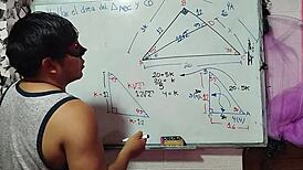 Nerdy Asian Student Calculates Hot Bedroom Math with Teacher Cock!