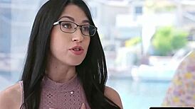 Real Stepsis Craves Deepthroat in Family Line Threesome