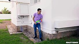 Stepmom's Pussy Gets Dripping Wet in Cheating Reality Fuck Session