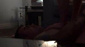 amateur wife bounces her saggy tits wild on that thick cock 😏