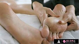 Jill Kassidy and Gia Derza lick pussies scissor at massage?