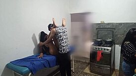 Hey neighbor, you seducing my best friend sexy milf while I cook dinner?