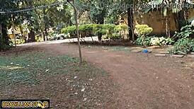 Farm owner's virgin teen daughter calls peon to woods for big cock deflowering doggystyle pounding!