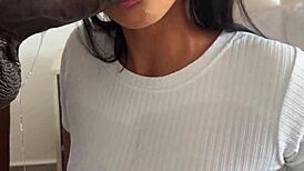 Amateur Couple Devours Huge Meat Dildo in Rough POV Deepthroat Ball Licking. Nysdel Action