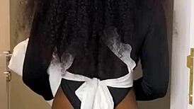 yo check this ebony maid caught riding boss's monster cock doggystyle squirting everywhere full vid 😲🍑💦